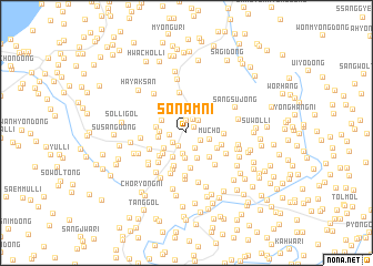 map of Sŏnam-ni