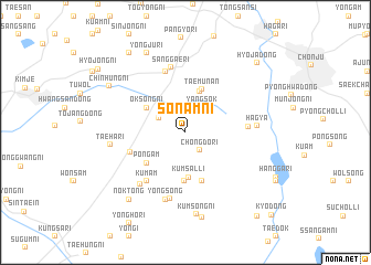 map of Sŏnam-ni