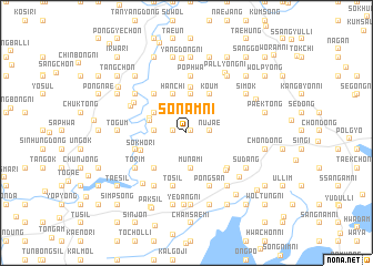 map of Sŏnam-ni