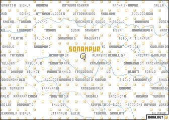 map of Sonāmpur