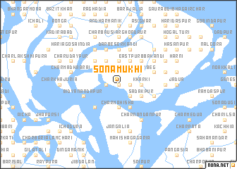 map of Sonāmukhi