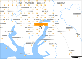 map of Sonāpur