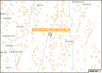 map of Sonara Garwānwāla
