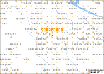 map of Sonārgaon