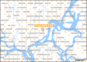 map of Sonārgaon
