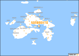 map of Sŏnbaekto
