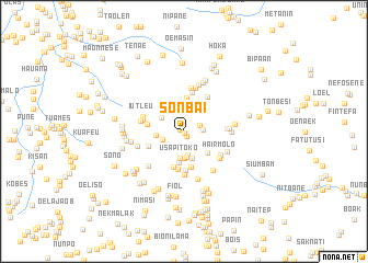 map of Sonbai
