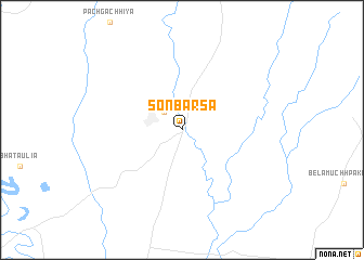 map of Sonbarsa