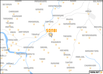 map of Sŏnbi