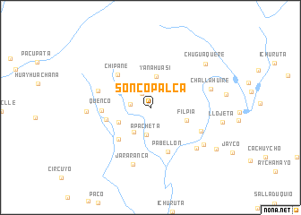 map of Sonco Palca