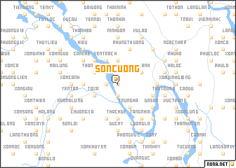 map of Sơn Cương