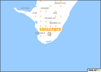 map of Søndenbro