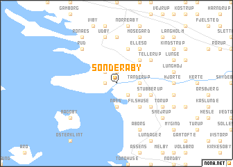 map of Sønder Åby