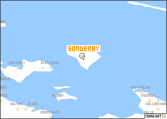 map of Sønderby