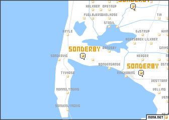 map of Sønderby