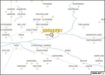 map of Sønderby