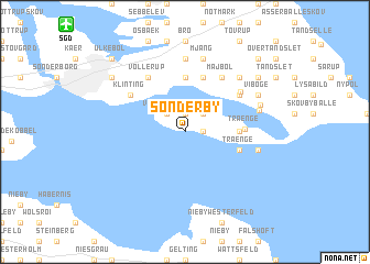 map of Sønderby