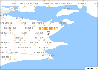map of Sønderby