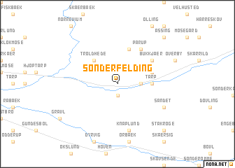 map of Sønder Felding