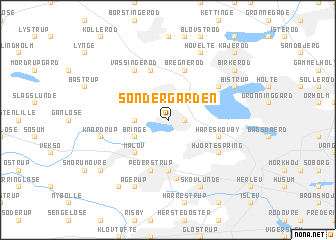 map of Søndergården