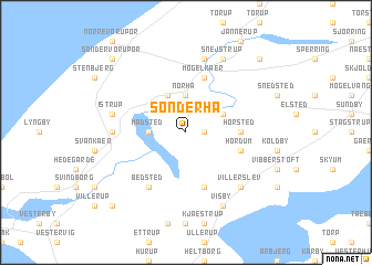 map of Sønderhå