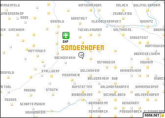 map of Sonderhofen