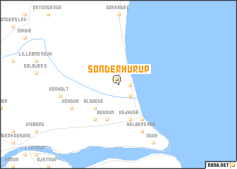 map of Sønder Hurup