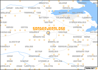 map of Sønder Jernløse