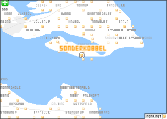 map of Sønderkobbel