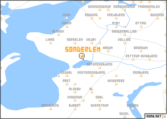 map of Sønder Lem