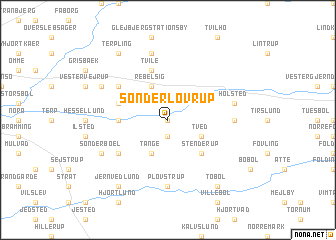 map of Sønder Lovrup