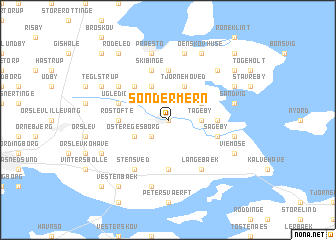 map of Sønder Mern