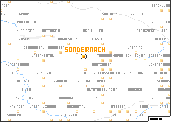 map of Sondernach