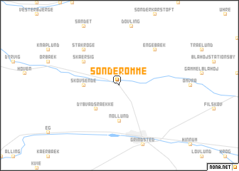 map of Sønder Omme