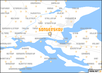 map of Sønderskov