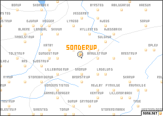 map of Sønderup