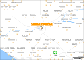 map of Sønder Varde