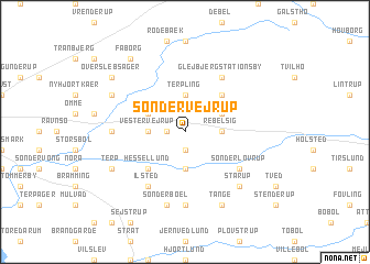 map of Sønder Vejrup