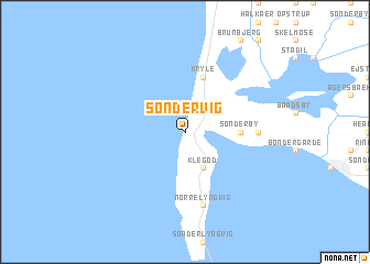 map of Søndervig