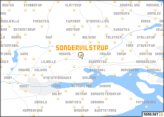 map of Sønder Vilstrup