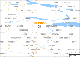 map of Sønder Vissing