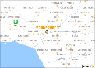 map of Sønder Vong