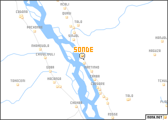 map of Sonde