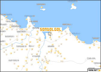 map of Sŏndol-gol