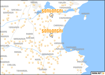 map of Sŏndŏng-ni