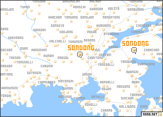 map of Sŏn-dong