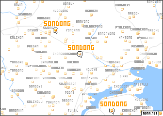 map of Sŏn-dong