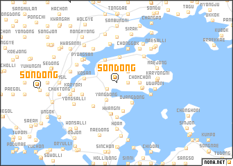 map of Sŏn-dong