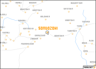 map of Sondozowi