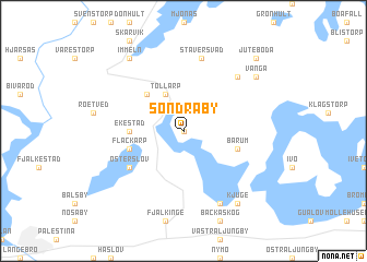 map of Söndraby